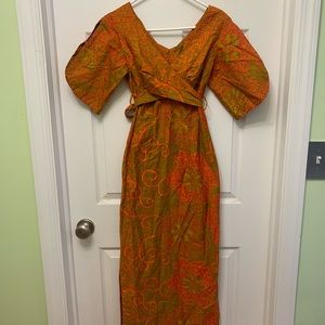 Vintage Hawaiian wrap dress for skinnie Minnie
